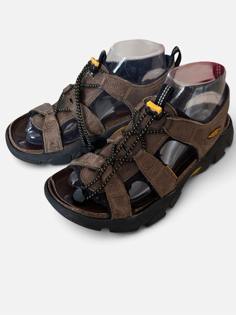Keen Sarasota Brown Leather Open Toe Hiking Trail Sandals Women’s Size 9